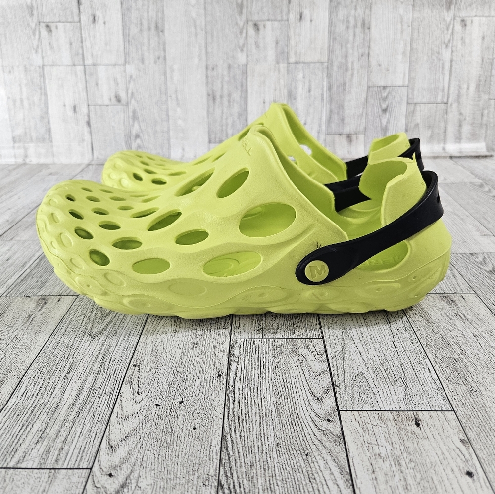 Merrell Lime Green Mules with Black Strap